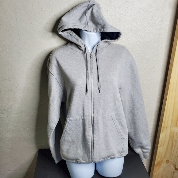 Champion Authentic Full Zip Hoodie Gray Women Size Small - Picture 1 of 11